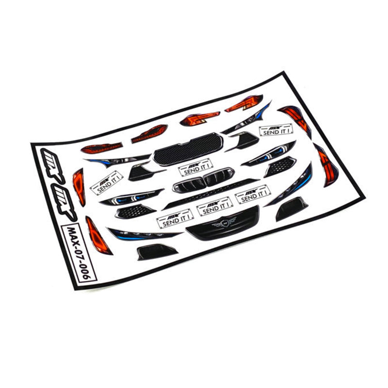 MXLR RACE Headlight Sticker Set 1/10th