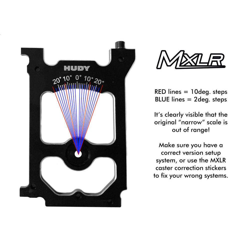 MXLR Setup System Caster Correction for Setup Stations