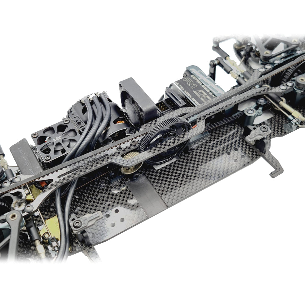 SlimFlex 1pc 1.6mm Carbon Topdeck for Mugen MTC2