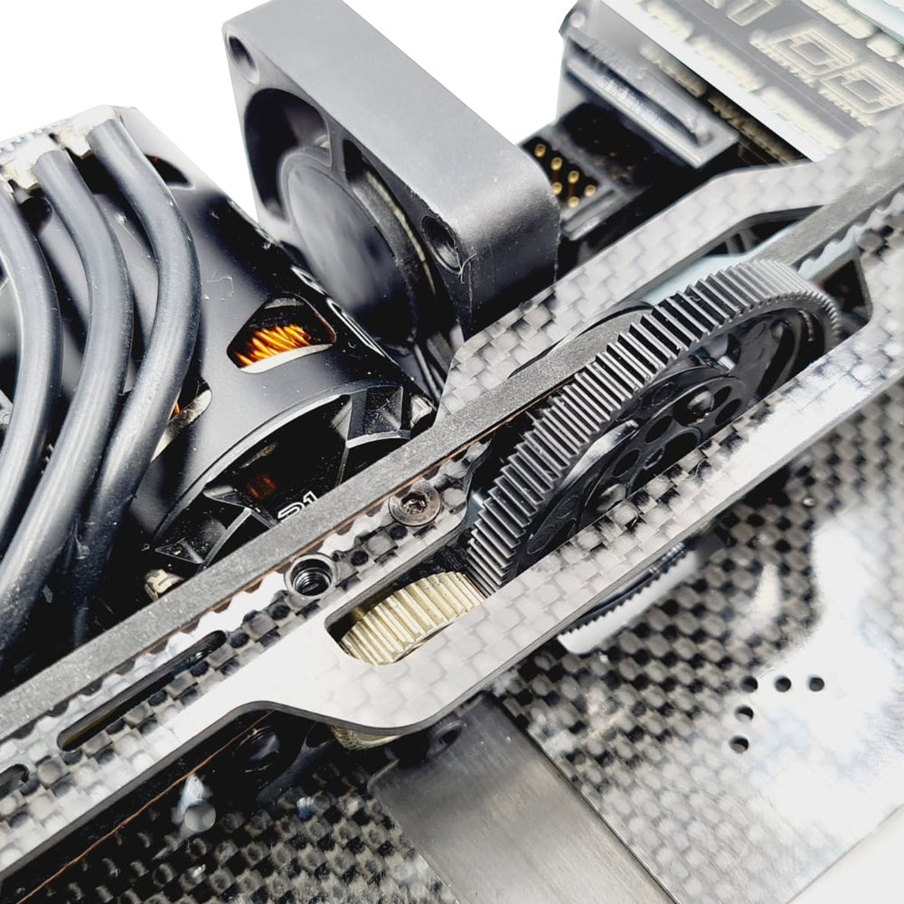 SlimFlex 1pc 1.6mm Carbon Topdeck for Mugen MTC2