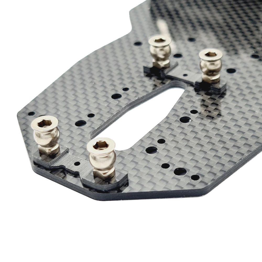 Carbon Roll Centre Shim Plate Set for XRAY X4 (&#39;22-&#39;24) - 2mm