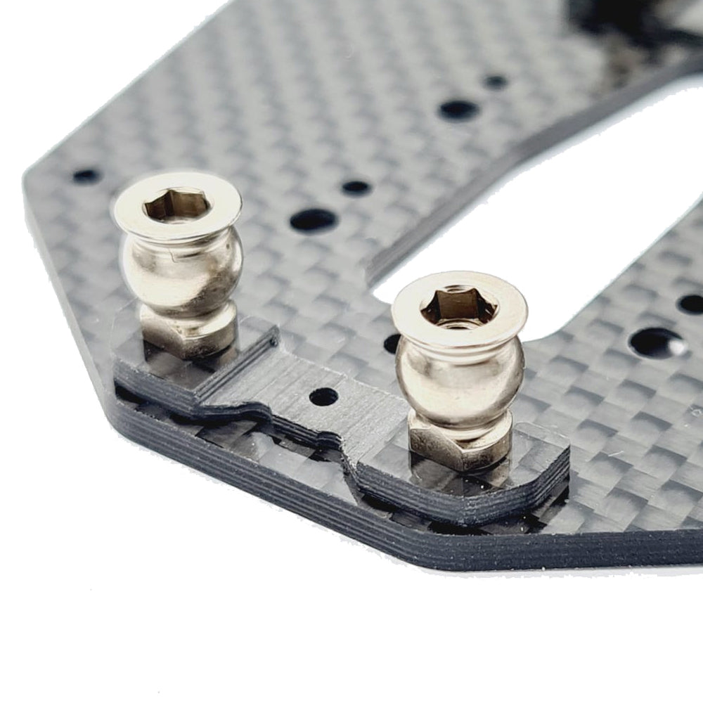 Carbon Roll Centre Shim Plate Set for XRAY X4 (&#39;22-&#39;24) - 2mm