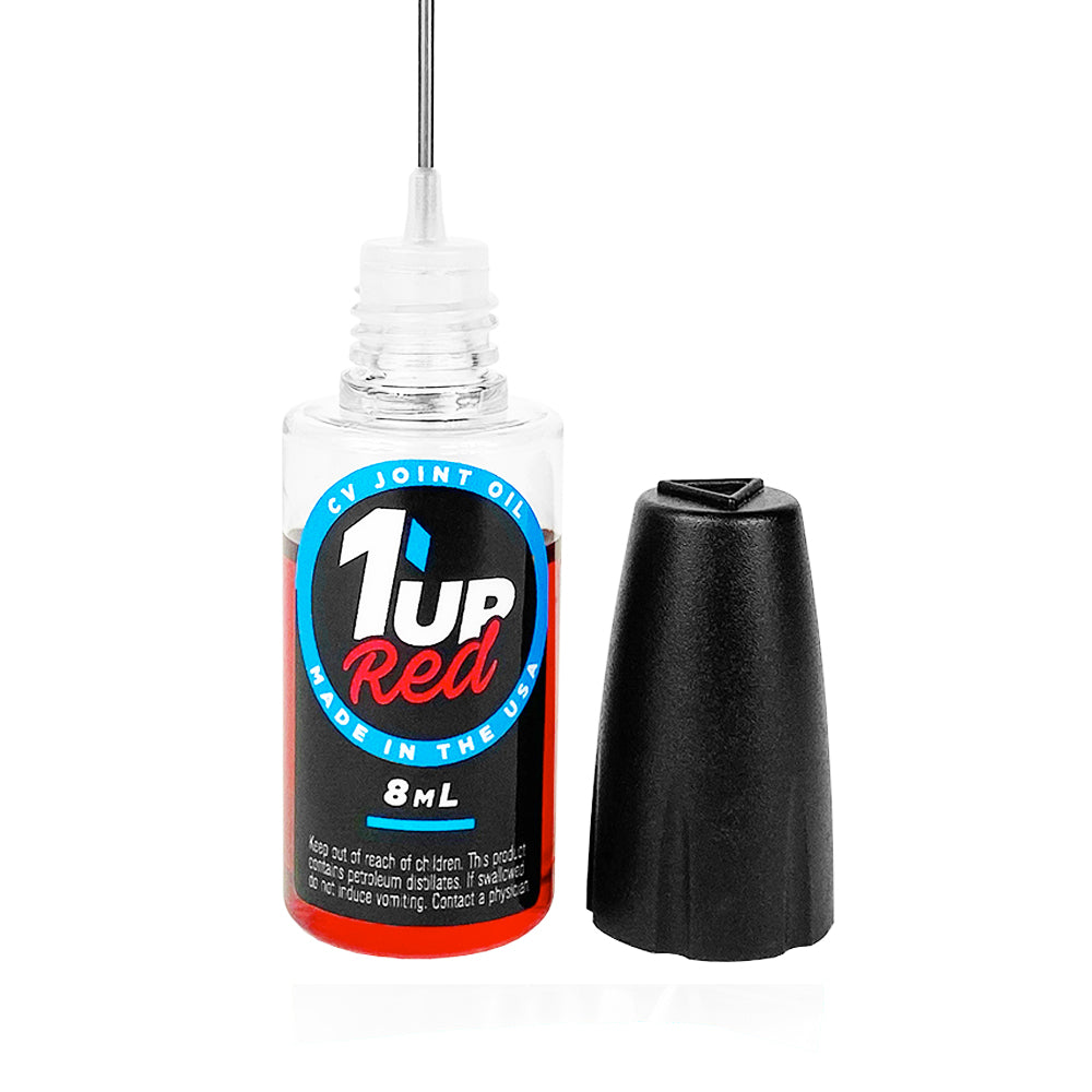 1UP RACING Red CVD Joint Lube (8mL Oiler Bottle)
