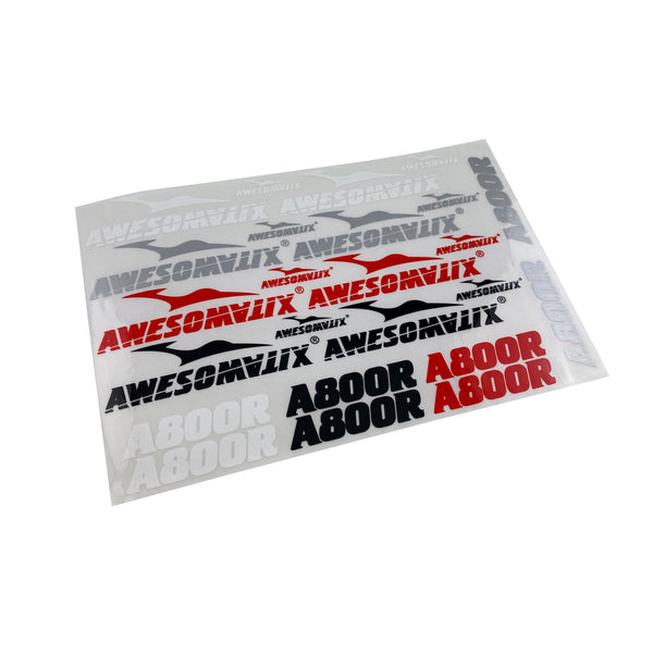Awesomatix STS-A800R - A800R Sticker Sheet - RC MAKER