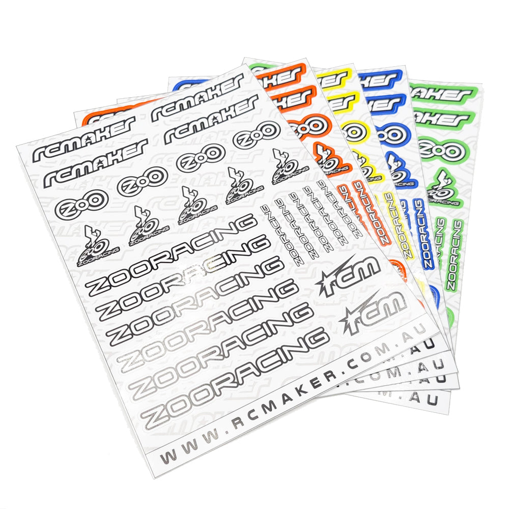 Premium Pre-Cut Decal Sheet - ZooRacing