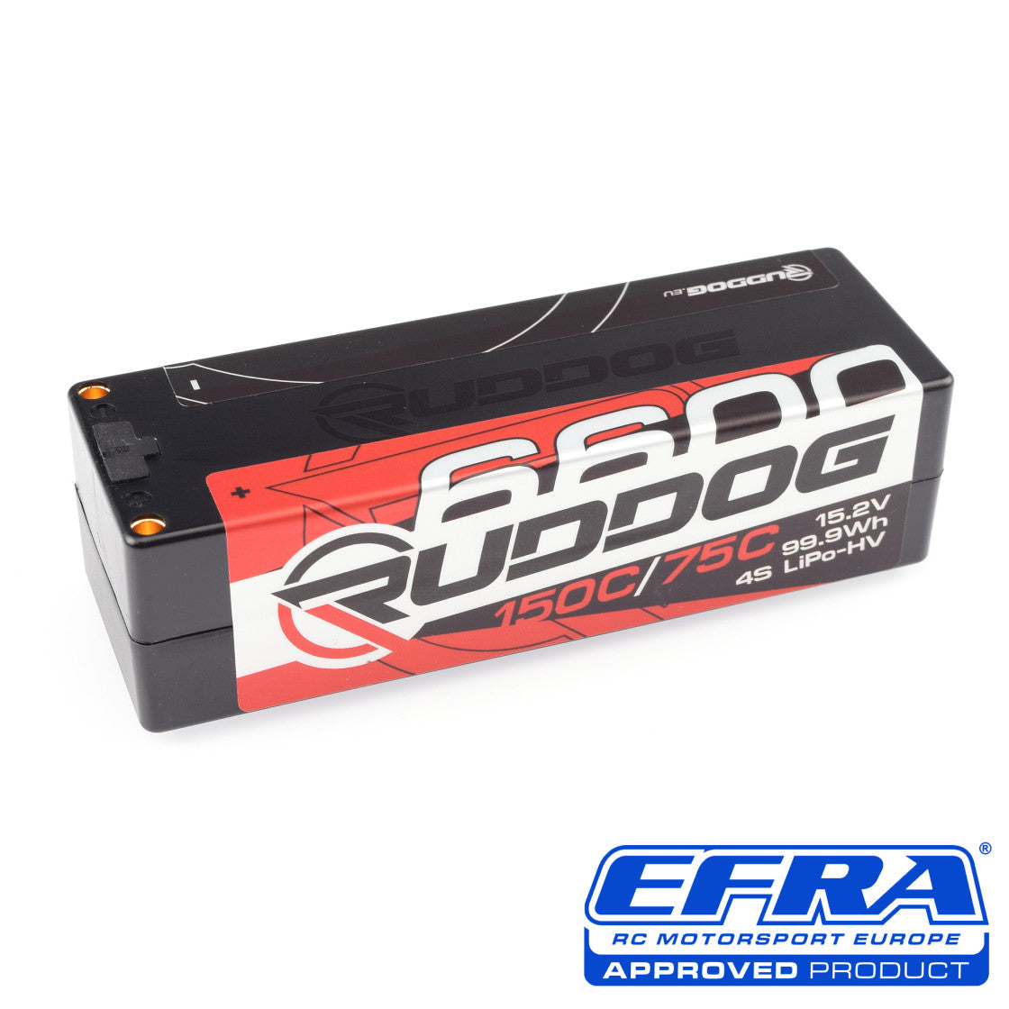 RUDDOG Racing 6600 (99.9Wh) 150C/75C 15.2V LCG 1/8 Pack LiPo-HV Batter ...